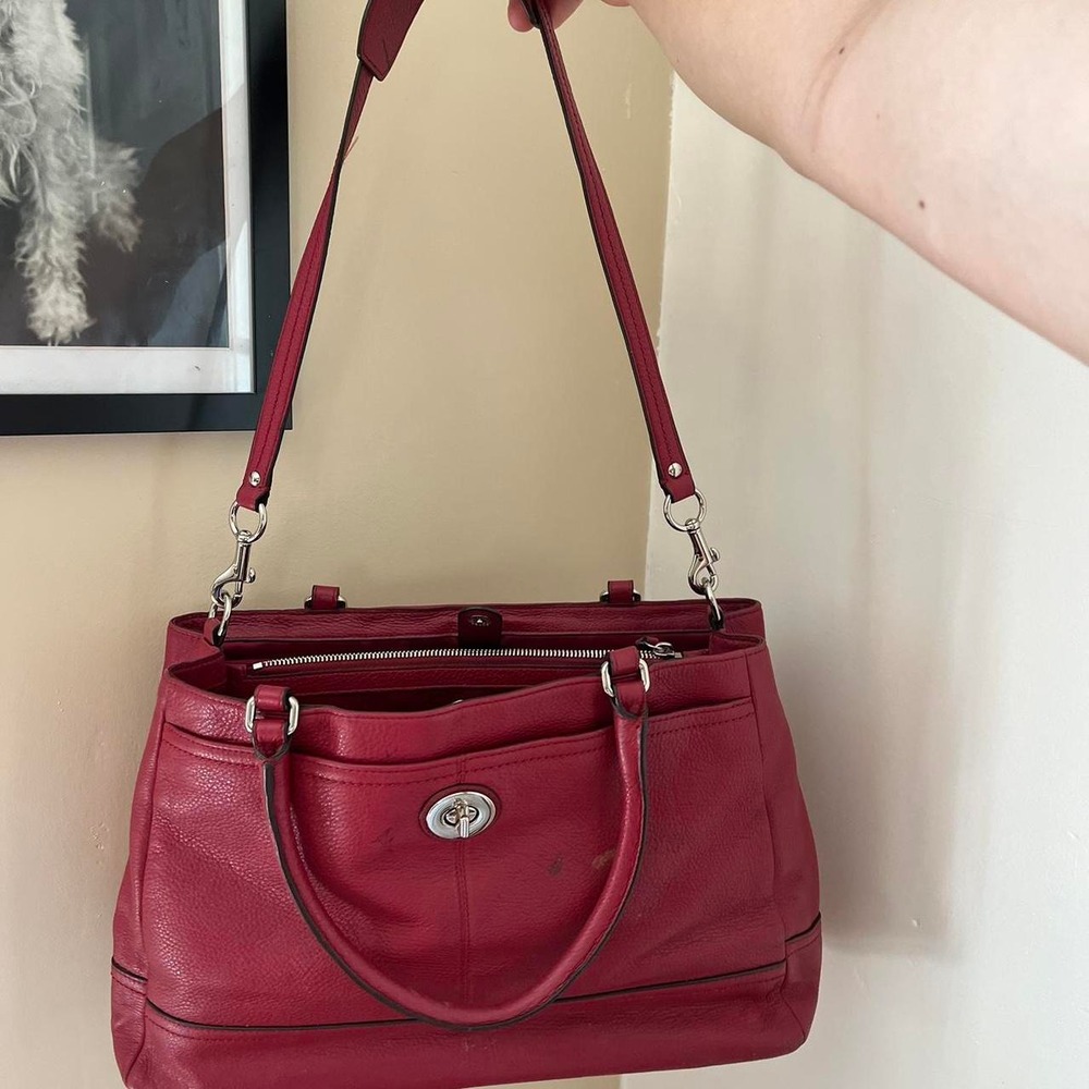 Y2K 2000s Coach Scarlett Carryall Satchel Shoulder Bag / Handbag - Picture 4 of 6